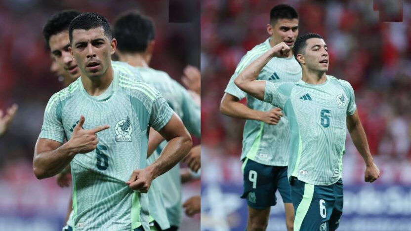 Erik Lira anotó su primer gol como profesional con la Selección Mexicana ante Inter de Porto Alegre