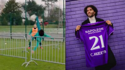 Chino Huerta deslumbró con remate de tijera en su primer entrenamiento con el Anderlecht