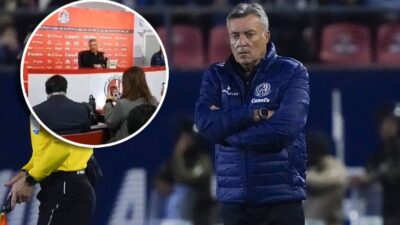 Domènec Torrent manda "al carajo" a reportero tras la derrota del Atlético San Luis ante Tigres