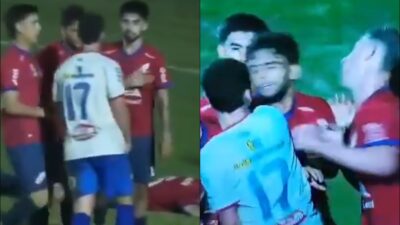Tremendo nocaut en pleno partido de futbol se vuelve viral y le da la vuelta al mundo