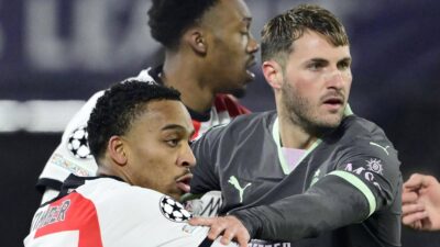 Santi Giménez y el Milan pierden ante el Feyenoord en el primer juego de los Play-Offs de la Champions League