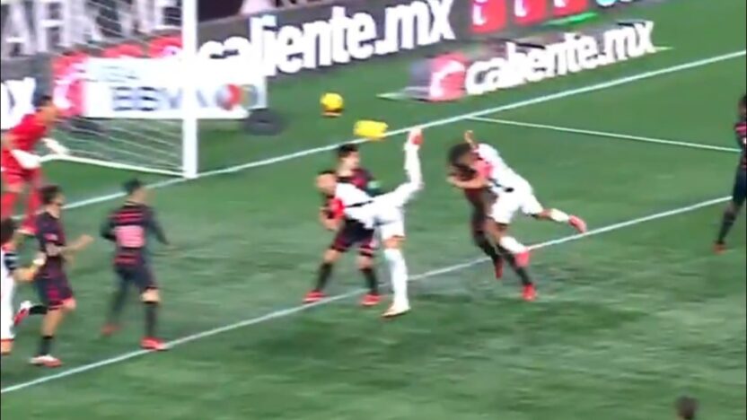Así fue el golazo de escorpión de Matheus Doria, de Atlas, en contra de los Xolos de Tijuana