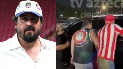 Aficionados del Rebaño golpean camioneta de Amaury Vergara tras la victoria sobre Pumas