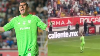 Nahuel Guzmán es expulsado por burlarse de la afición del Necaxa al finalizar el partido